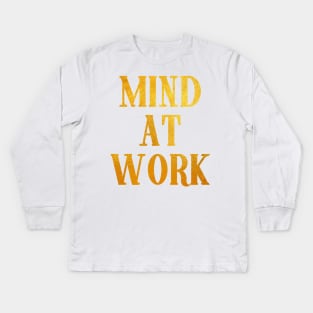 Mind at Work inspired by Angelica Schuyler from Hamilton Kids Long Sleeve T-Shirt